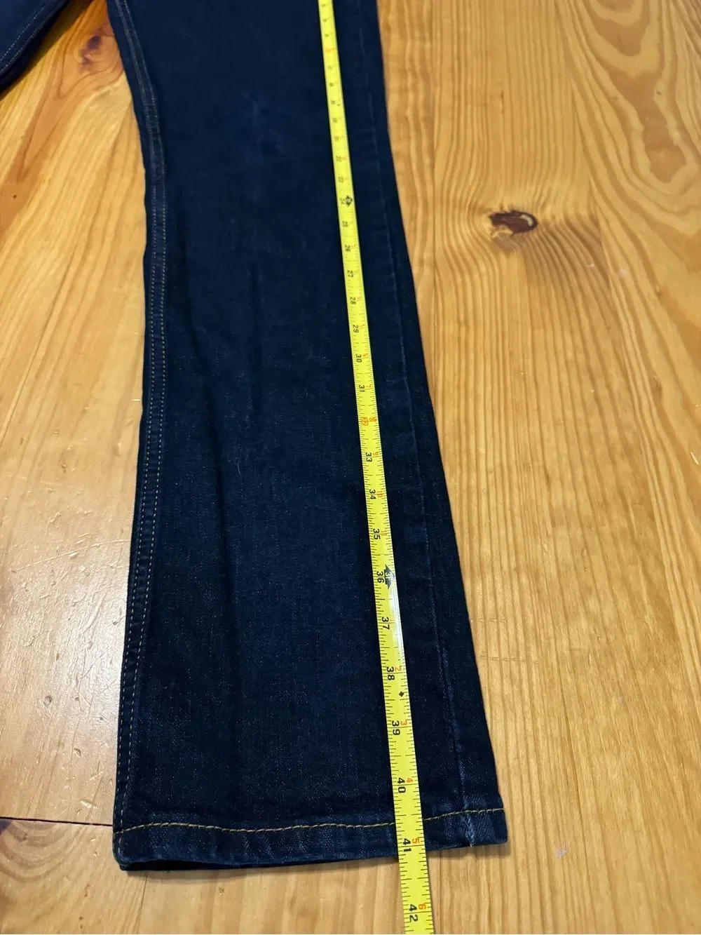 Levi's 511 Jeans Mens 33x34 Blue Slim Tapered Dark Wash Denim Zip Fly Casual